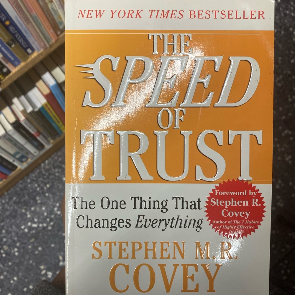 The Speed of Trust By Stephan Covey Paperback Book